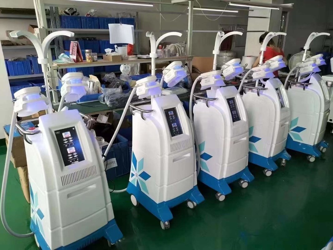 1100W White 360 Cool Body Sculpting Cryolipolysis Fat Freezing Slimming Machine with Optional 40Khz Cavitation