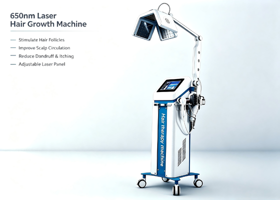 Machine de beauté laser non invasive pour la repousse des cheveux, l'amélioration de la circulation sanguine du cuir chevelu et le soulagement des problèmes de démangeaisons et de pellicules