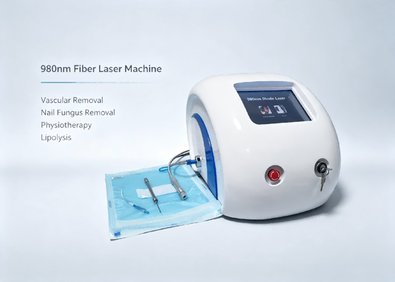 Machine de beauté au laser à fibres de 980 nm pour le traitement multifonctionnel des lésions vasculaires des ongles Fongique Soulagement de la douleur et thérapie par lipolyse