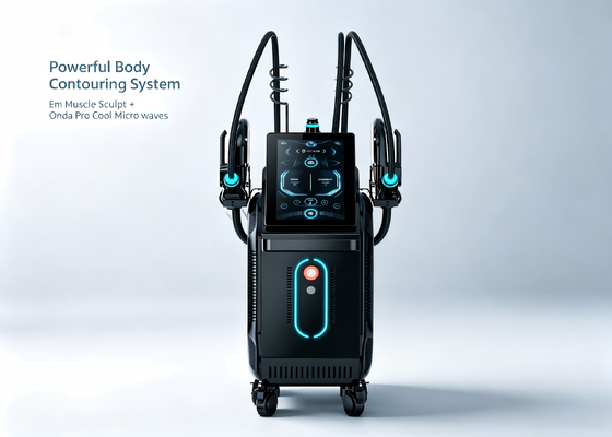 Puissant système de contour du corps. 2 en 1 sculpture musculaire Neo Emslim + Onda Pro Cool Waves Micro-ondes
